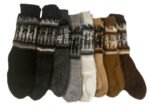 Bolivian Alpaca Socks Fair Trade Size 4-7 Hippy 184 - Image 2