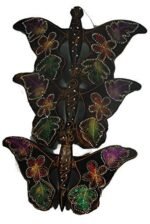 Butterfly Set Of 3 Hand Painted Wooden Butterflies - Image 2