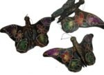 Butterfly Set Of 3 Hand Painted Wooden Butterflies - Image 3