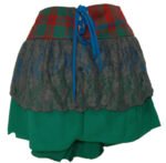wraparound mini skirt