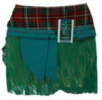 wraparound mini skirt