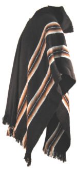 Black Alpaca Poncho