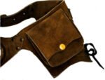 Leather belt pocket