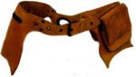 Leather belt pocket