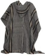 Striped Alpaca Poncho