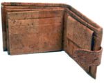 cork trifold wallet