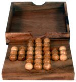 Wooden Solitaire Set in Wooden Box 14x14x3cm - Image 8