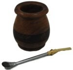 Mate Cup Wooden with Metal Bombilla - Image 4