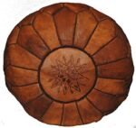 Leather Pouffe