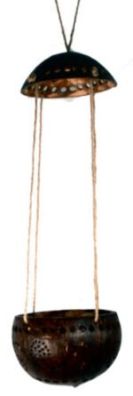 Plant Holder - Fair Trade Eco Friendly Coconut Hanging Triple 41cm - Image 2
