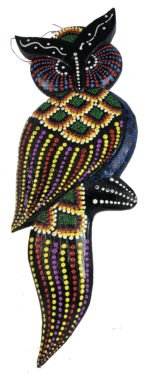 Wood Owl - Hand Painted 30Cm - Image 5
