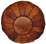 Leather Pouffe