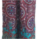 Long Culottes Thailand Trousers Med Pink Red - Image 2