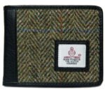 Tweed Wallet - Real Harris Tweed Scotland Herringbone Tri-fold Wallet - Image 3