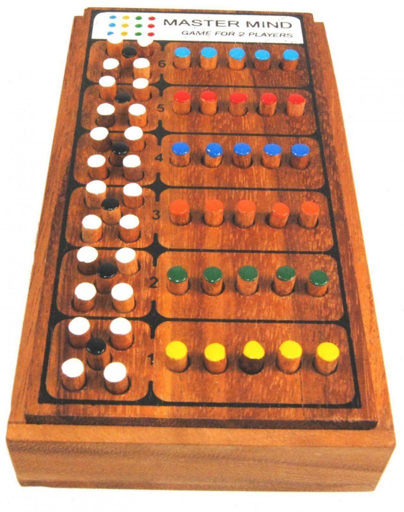Mastermind Game - Fair Trade Wooden Rainwood Codebreaker Strategy