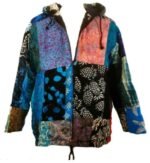 Batik Hoodie Patchwork Top S M L XL - Image 3