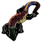 Wooden Gecko 15cm ornament - Image 7