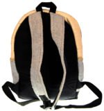 Hemp Backpack - Fair Trade Natural Vegan Hemp Patchwork Backpack from Nepal (2 types) - Image 5