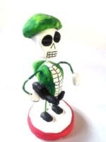 Mexican Figures - Day of the Dead figurines skeleton musician macabre ornament - Image 6