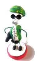 Mexican Figures - Day of the Dead figurines skeleton musician macabre ornament - Image 5