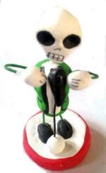 Mexican Figures - Day of the Dead figurines skeleton musician macabre ornament - Image 2