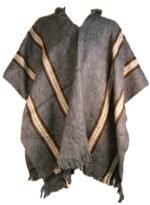 Grey Alpaca Poncho