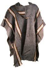 Grey Alpaca Poncho