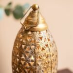 Metal Lantern | Antique finish | 12x12x23cm - Image 7