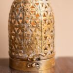 Metal Lantern | Antique finish | 12x12x23cm - Image 10