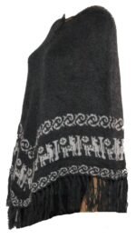 Alpaca Poncho Grey