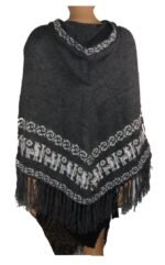 Alpaca Poncho Grey