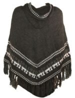 Alpaca Poncho Charcoal