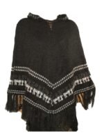 Alpaca Poncho Charcoal