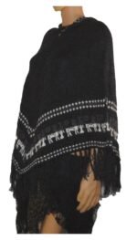Alpaca Poncho Charcoal