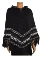 Alpaca Poncho Charcoal