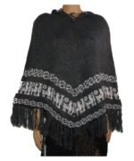 Alpaca Poncho Charcoal