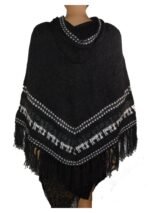 Alpaca Poncho Charcoal