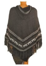 Alpaca Poncho Charcoal