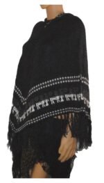 Alpaca Poncho Charcoal