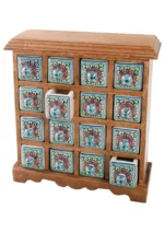 Jaipur Ceramic Drawers Chest 33cm - Image 3