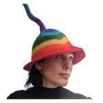 Rainbow Hat | Unisex | Nepalese Felt | One Size - Image 9