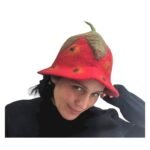 Strawberries Hat Felt Wool Red - Image 6