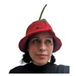 Strawberries Hat Felt Wool Red - Image 11