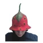 Strawberries Hat Felt Wool Red - Image 5