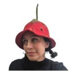 Strawberries Hat Felt Wool Red - Image 7