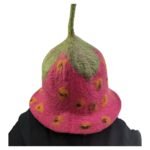Strawberry Hat | Unisex | Nepalese Felt | One Size - Image 9