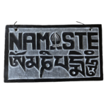 Welcome Namaste Door Hanger / hanging stone sign - Image 4