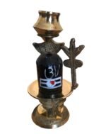Snake Lingam | Marble & Brass | Shiva Linga - Image 7