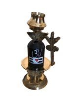 Snake Lingam | Marble & Brass | Shiva Linga - Image 6