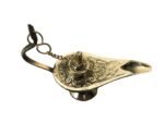 Brass Aladdin's Lamp Theatre Prop Akhand Jyot Diya Deepak Oil puja diwali holi 16cm 15 - Image 3